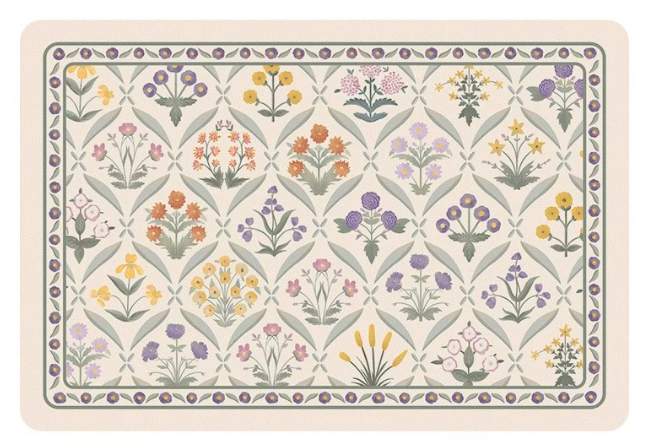 Patterned Leather Square Mat