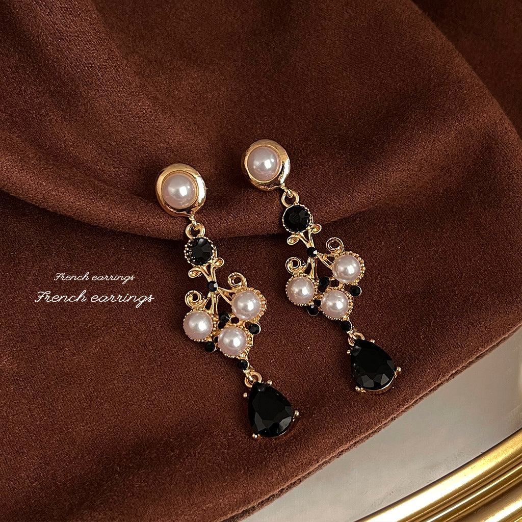 Gold-Tone Pearl Drop Earrings