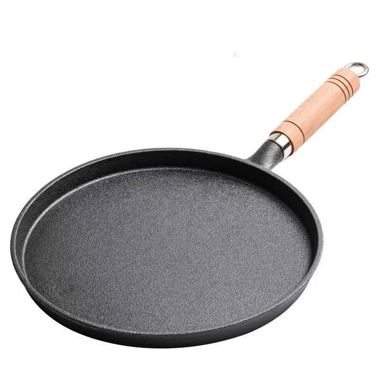 Cast Iron Flat Frying Pan, 20cm/23cm/26cm