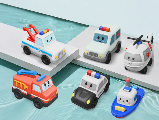 Silicone Bathing Car Toy