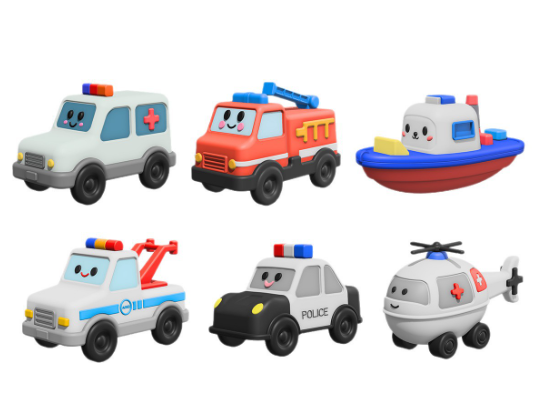 Silicone Bathing Car Toy
