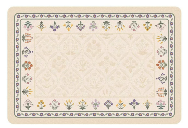Patterned Leather Square Mat