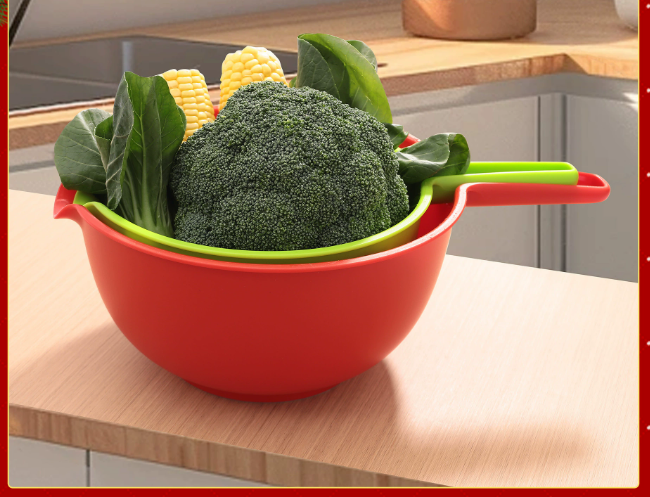 Plastic Draining Basket with Handle
