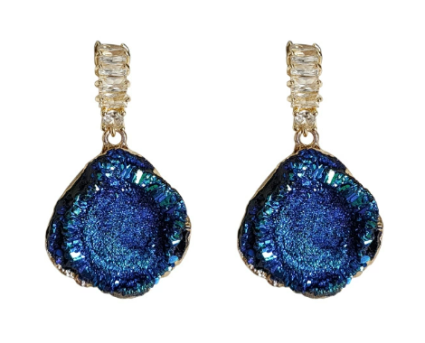 Earrings, Blue Gemstone Earrings