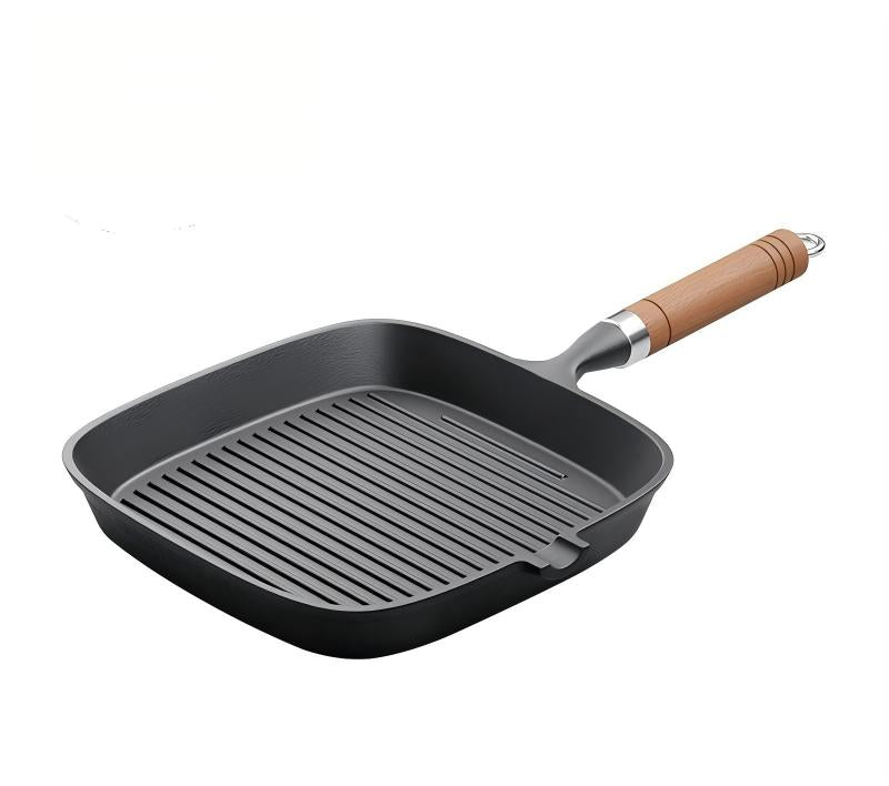 Cast Iron Ribbed Steak Pan
