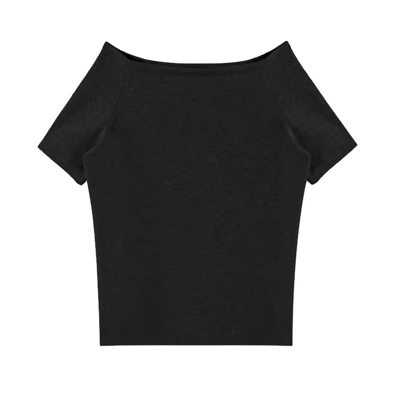 Off Shoulder Slouchy Short Sleeve Top