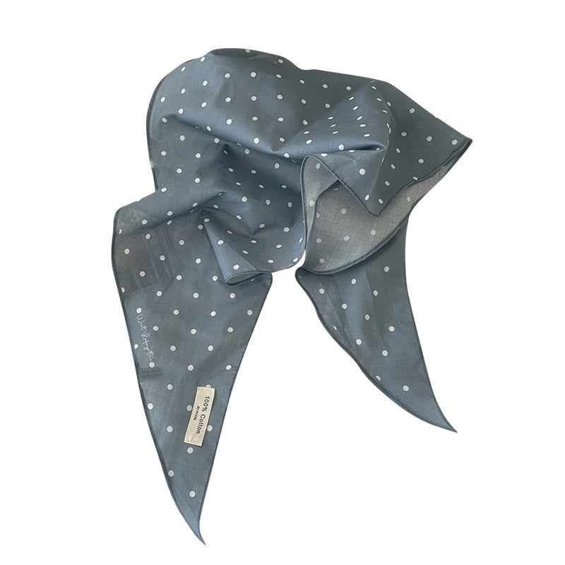 Bohemian Linen Square Scarves, Multi - Patterned Headwrap, 58 x 58cm