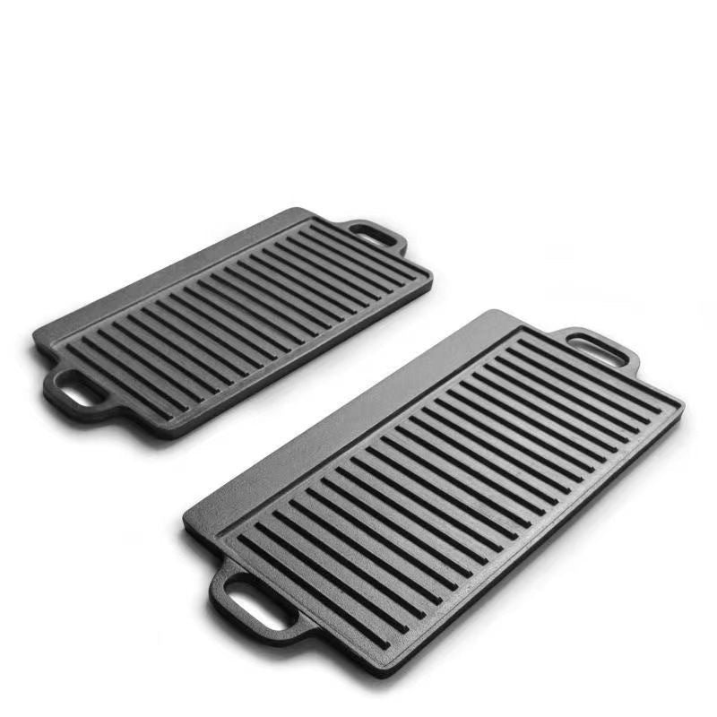 Cast Iron Double-Ear Outdoor Griddle 50 × 23 cm